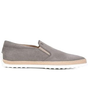 Tod's コントラストソール スリッポン - ホワイト