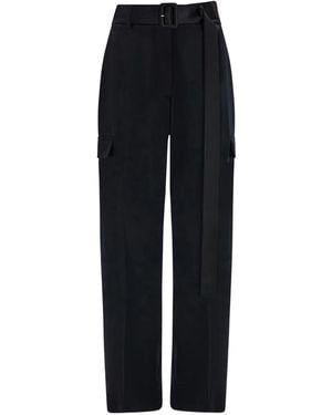 Ferragamo Belted Trousers - Blue