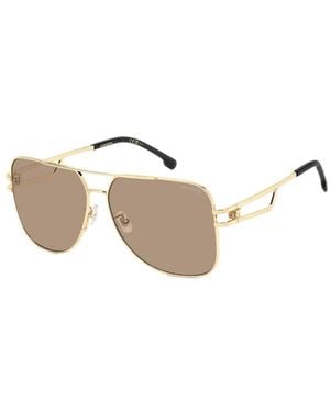 Carrera Pilot-Frame Cutout-Arm Sunglasses - Metallic