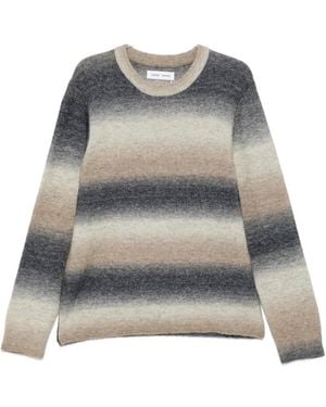 Samsøe & Samsøe Gradient-Effect Striped Sweater - Gray