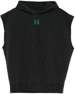 44 Label Group Hooded Sleeveless Vest - Black