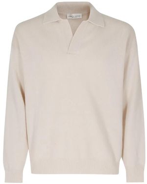 Roberto Collina Skipper-Collar Wool Sweater - White