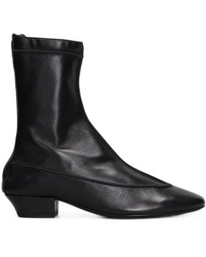 Magda Butrym Pointed-Toe Ankle Boots - Black