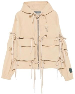 Reese Cooper Strap-detail Hooded Jacket - ナチュラル
