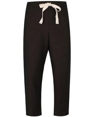 Marané Ignacio Drawstring Track Pants - Black