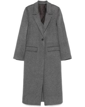 TOTEME Abrigo Classic Double De Lana - Gris