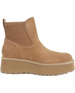 UGG 20Mm Ribbed Platform Boots - Brown