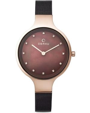 Obaku Classic Mesh 32Mm Watch - Brown