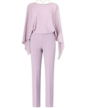 Pinko Draped-Effect Backless Jumpsuit - Pink
