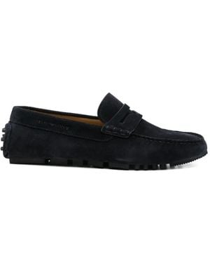 Emporio Armani Suede Loafers - Black