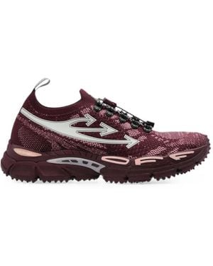 Off-White c/o Virgil Abloh Be Right Back Knit Sneakers - Purple