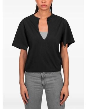 GIMAGUAS Alina V-Neck T-Shirt - Black