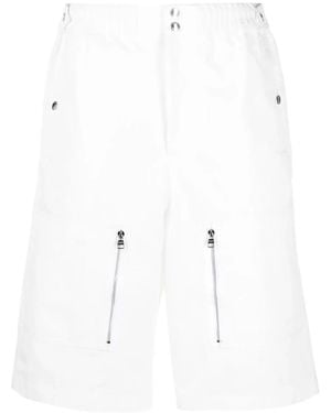 McQueen Multi-Pocket Bermuda Shorts - White