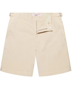 Orlebar Brown Shorts Van Stretch-Katoen Met Ceintuur - Naturel