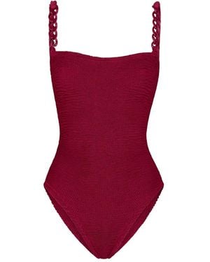 Paramidonna Bañador Scarlett Con Cadena - Rojo