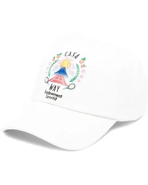 CASABLANCA Casa Way Mountain キャップ - ホワイト