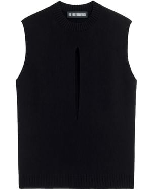Louis-Gabriel Nouchi Sleeveless Cut-Out Top - Black