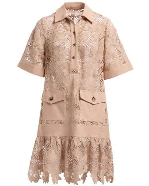 Elie Saab Ruffled Mini Dress - Pink