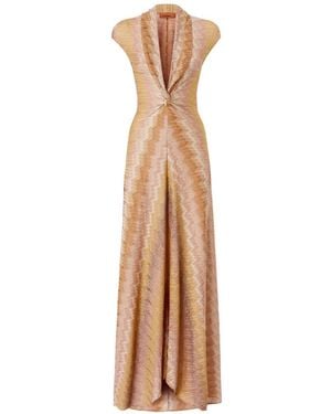 Missoni Twisted Zigzag-Pattern Dress - White