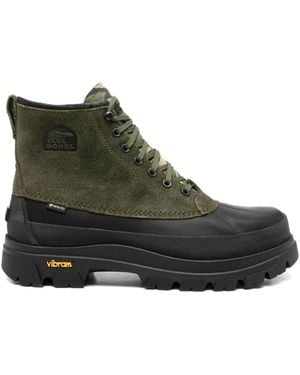 Sorel Daystorm Horizon Suede Lace-Up Boots - Green