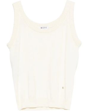 Moschino Sleeveless Tie Top - White