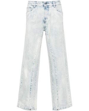 PDF Halbhohe Towers Straight-Leg-Jeans - Blau