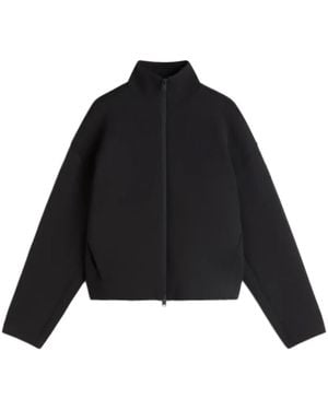 Ecoalf Austin Logo-Patch Zip-Up Sweatshirt - Black