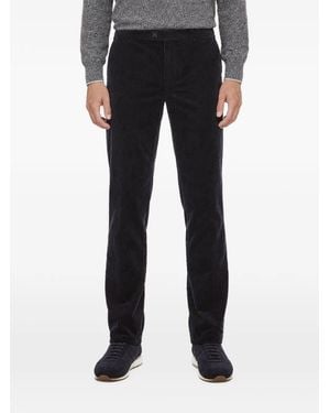 Brunello Cucinelli Pantalones De Pana Con Cierre De Botón - Negro