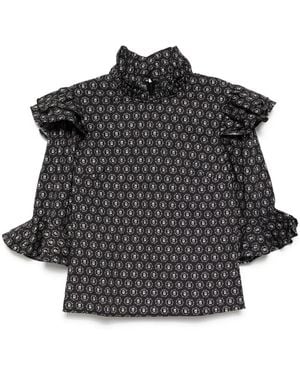 BATSHEVA Blusa Antoinette - Negro