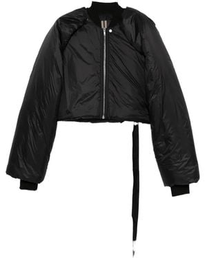 Rick Owens Cropped Padded Jacket - Black