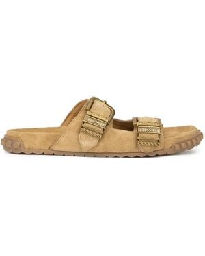 Ash Twister Flat Sandals - Metallic