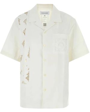 Marine Serre Bowling Shirt - White