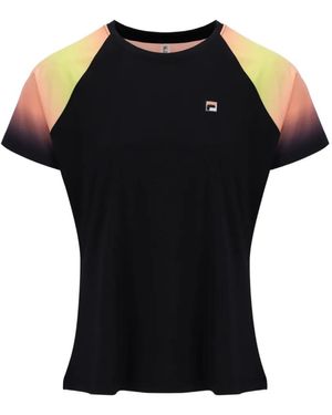 Fila Top Backspin Con Estampado Degradado - Negro