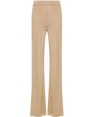 Alberta Ferretti ワイドパンツ - ナチュラル