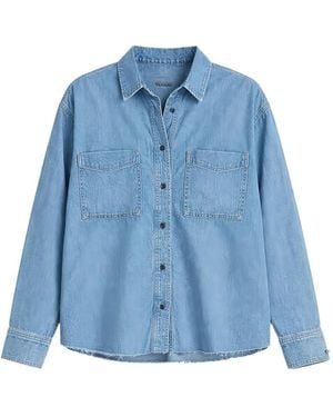 ASKK NY Oversized Denim Shirt - Blue