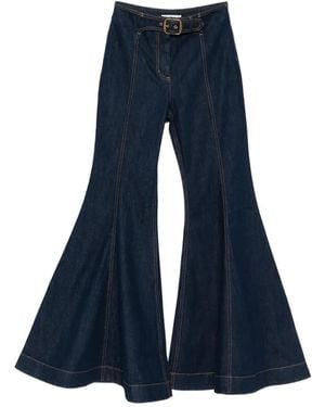 Zimmermann Luna Belt-Detail Jeans - Blue