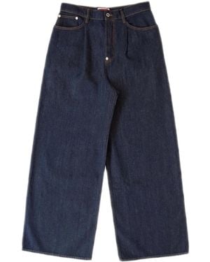 KENZO Jean À Coupe Ample - Bleu