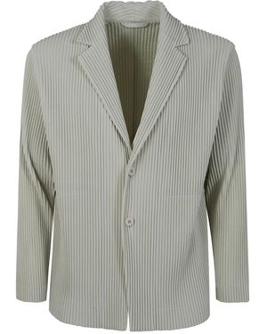 Homme Plissé Issey Miyake Pleated Blazer - Green