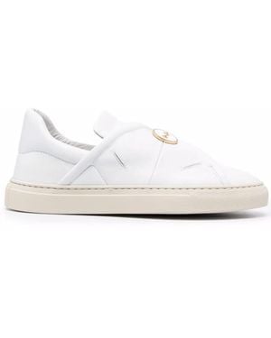 Ports 1961 Button-Embossed Slip-On Sneakers - White