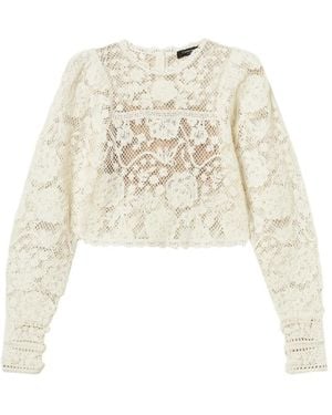 Twinset Crochet Jumper - White