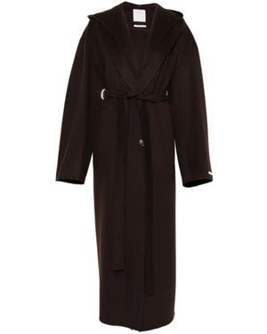 Sportmax Mantel Met Ceintuur - Zwart
