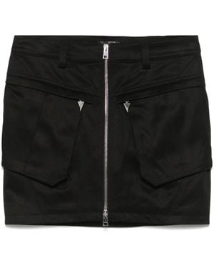 Mugler Cargo Mini Skirt - Black
