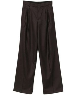 Petar Petrov Pleated Wide-Leg Pants - White