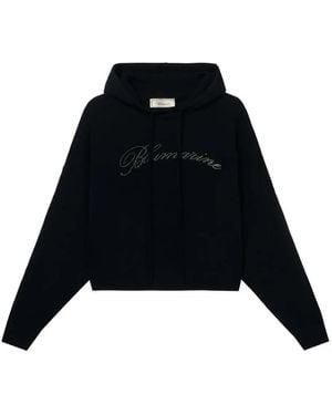 Blumarine Hoodie Verfraaid Met Kristallen - Zwart