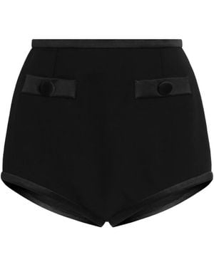 Dolce & Gabbana Wool Crêpe Culottes - Black