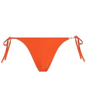 KARL LAGERFELD Side-Tie Bikini Bottoms - Orange