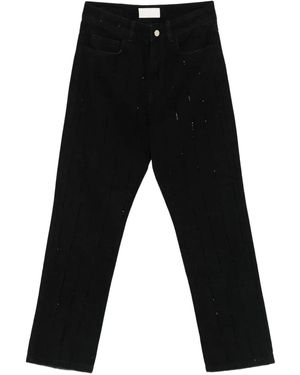 iBlues Dianashine Rhinestone-Embellished Jeans - Black