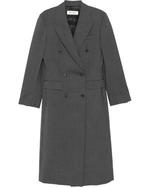 Rohe Double-Breasted Blazer Coat - Gray