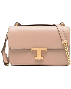 Tod's Mini Cat Leather Crossbody Bag - Natural