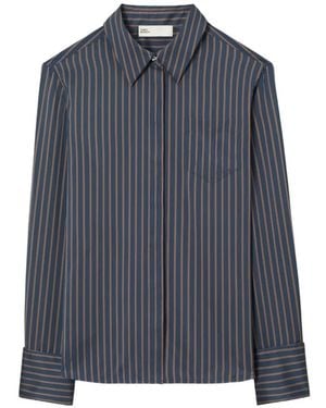 Tory Burch Bunny Knot Viscose Shirt - Blue